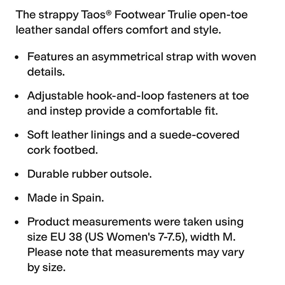 Taos Trulie Comfort Wedge Braided Strap Sandals Black 8 - Picture 9 of 9